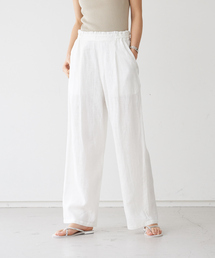 Rouge vif | リネン製品染イージーパンツ(その他パンツ)