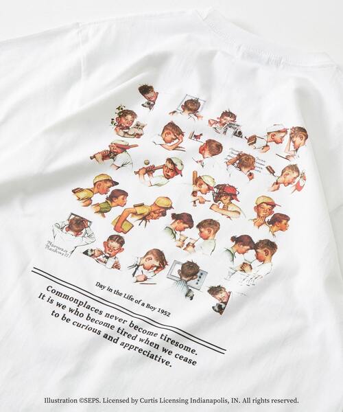 MASTER FRAME（マスターフレーム ）の「【MASTER FRAME×THE SATURDAY EVENING POST】別注クルーネックTシャツ（Tシャツ/カットソー・メンズ・ホワイト/ベージュ/ホワイト系その他/ベージュ系その他/ホワイト系その他2/ホワイト系その他3/ベージュ系その他2/ベージュ系その他3・2/4/3）」の5枚目の写真