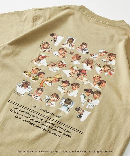 MASTER FRAME（マスターフレーム ）の「【MASTER FRAME×THE SATURDAY EVENING POST】別注クルーネックTシャツ（Tシャツ/カットソー・メンズ・ホワイト/ベージュ/ホワイト系その他/ベージュ系その他/ホワイト系その他2/ホワイト系その他3/ベージュ系その他2/ベージュ系その他3・2/4/3）」の8枚目の写真