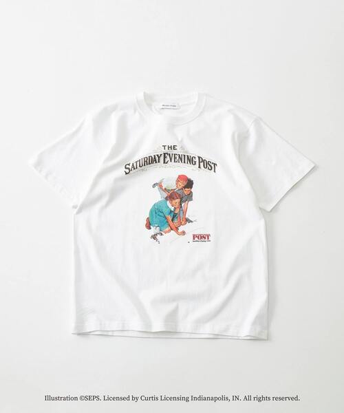 MASTER FRAME×THE SATURDAY EVENING POST】別注クルーネックTシャツ（T