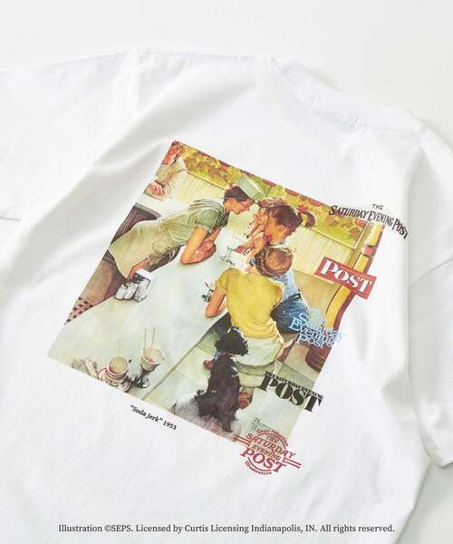 MASTER FRAME（マスターフレーム ）の「【MASTER FRAME×THE SATURDAY EVENING POST】別注クルーネックTシャツ（Tシャツ/カットソー・メンズ・ホワイト/ベージュ/ホワイト系その他/ベージュ系その他/ホワイト系その他2/ホワイト系その他3/ベージュ系その他2/ベージュ系その他3・2/4/3）」の15枚目の写真