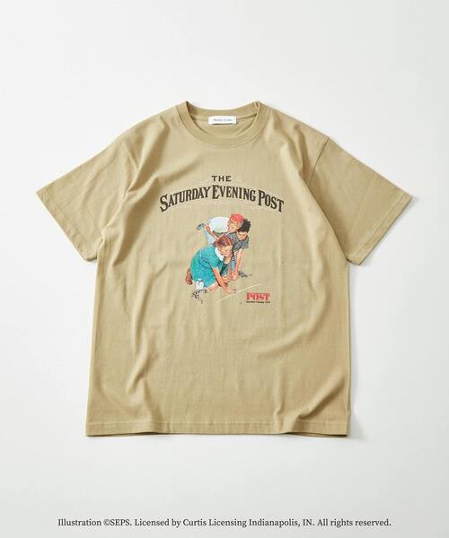 MASTER FRAME×THE SATURDAY EVENING POST】別注クルーネックTシャツ（T
