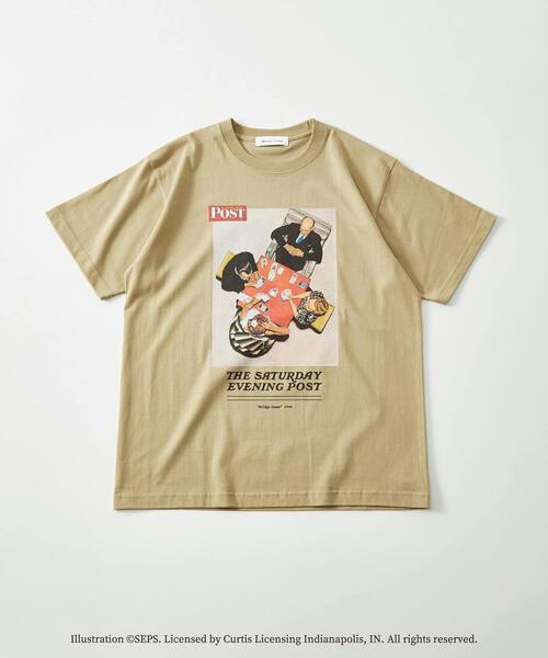 MASTER FRAME×THE SATURDAY EVENING POST】別注クルーネックTシャツ（T