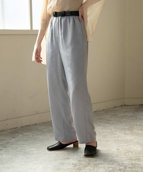 Amiur（エミレ）の「vintage satin pants（その他パンツ・レディース・アイボリー/サックスブルー/ラベンダー・S/M）」の3枚目の写真