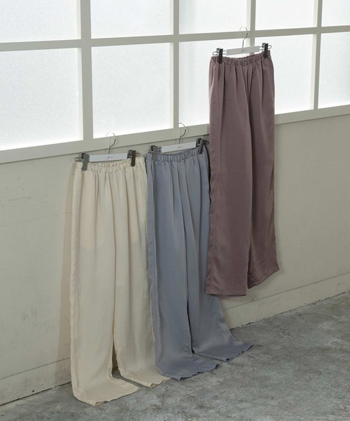 Amiur（エミレ）の「vintage satin pants（その他パンツ・レディース・アイボリー/サックスブルー/ラベンダー・S/M）」の16枚目の写真