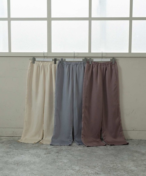 Amiur（エミレ）の「vintage satin pants（その他パンツ・レディース・アイボリー/サックスブルー/ラベンダー・S/M）」の17枚目の写真