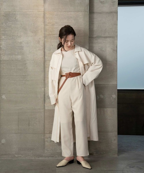 I_am（アイアム）の「back open all in one（つなぎ/オールインワン・レディース・ブラック/オフホワイト・S/M）」の5枚目の写真