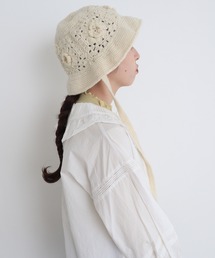 Dot＆Stripes CHILD WOMAN | ネパールかぎ針スクエアモチーフハット(ハット)