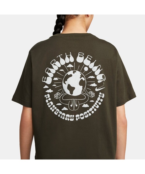 NIKE（ナイキ）の「ナイキ NIKE ナイキ ウィメンズ NSW アース デイ S/S Tシャツ（Tシャツ/カットソー・レディース・オフホワイト/ブラック・S/M/L/XL）」の5枚目の写真