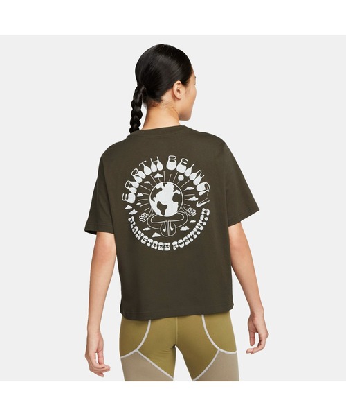 NIKE（ナイキ）の「ナイキ NIKE ナイキ ウィメンズ NSW アース デイ S/S Tシャツ（Tシャツ/カットソー・レディース・オフホワイト/ブラック・S/M/L/XL）」の3枚目の写真