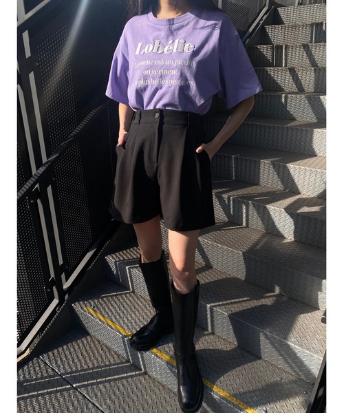 PHILLY(フィリー)の「タックショートパンツ(その他パンツ・レディース・ベージュ/ブラック・FREE)」の5枚目の写真