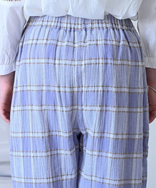 LUPILIEN(ルピリアン)の「MADE IN INDIA◇ガーゼチェック パンツ(その他パンツ・レディース・ブラック/パープル/アイボリー・FREE)」の17枚目の写真