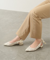 LE TALON | ポインテッドレモンレースリボンバックベルト(その他シューズ)