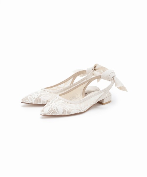 LE TALON（ルタロン）の「ポインテッドレモンレースリボンバックベルト（その他シューズ・レディース・グリーン/アイボリー・23cm/23.5cm/24cm/24.5cm/22.5cm/25cm/22cm）」の9枚目の写真