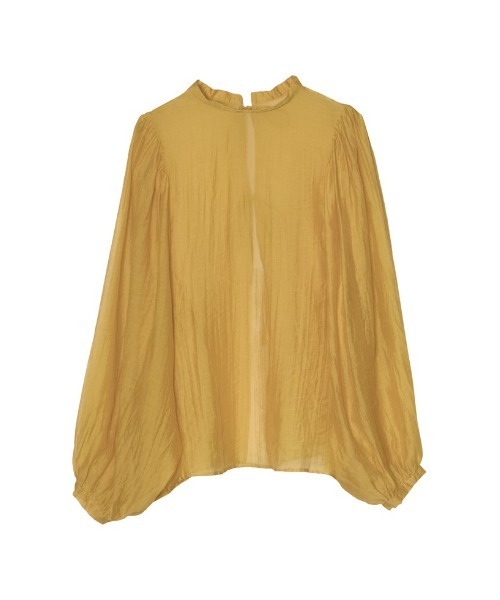 Re:EDIT（リエディ）の「前後2WAYボリュームスリーブシアーブラウス（シャツ/ブラウス・レディース・ブラック/オフホワイト/ピンク/イエロー/グリーン/ブルー・MEDIUM/LARGE）」の6枚目の写真