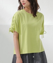 Honeys | 袖レースアップＴシャツ(Tシャツ/カットソー)