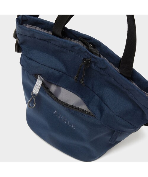 AIGLE（エーグル）の「リサイクルナイロン コンパクト 巾着（ハンドバッグ・レディース・ブルー/アイボリー/ダークネイビー・FREE）」の16枚目の写真