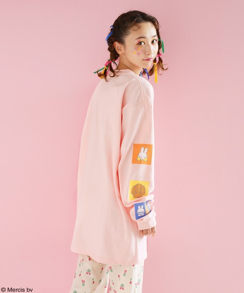Candy Stripper（キャンディストリッパー）の「MIFFY AND FRIENDS L/S Tシャツ（Tシャツ/カットソー・レディース・オフホワイト/ピンク/ブラック/ライトブルー・2）」の7枚目の写真