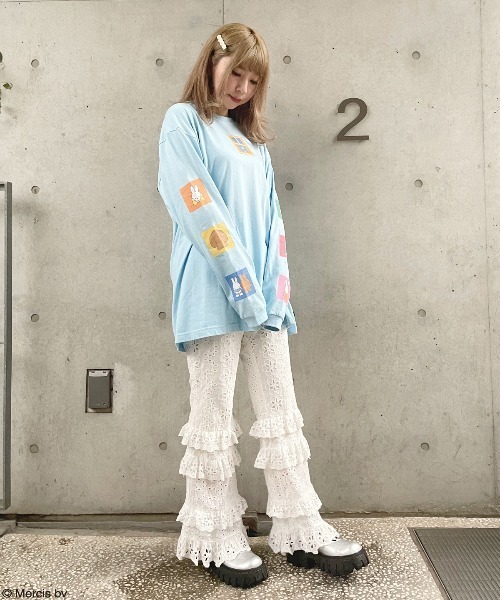 Candy Stripper（キャンディストリッパー）の「MIFFY AND FRIENDS L/S Tシャツ（Tシャツ/カットソー・レディース・オフホワイト/ピンク/ブラック/ライトブルー・2）」の22枚目の写真