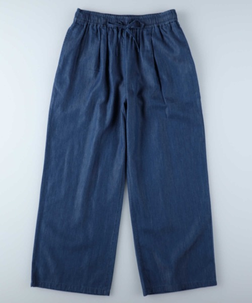 HONEYSUCKLE ROSE(ハニーサックルローズ)の「【HONEYSUCKLE ROSE】サマーデニムイージーパンツ(デニムパンツ・レディース・ダークインディゴブルー/ライトインディゴブルー・L/S/M)」の1枚目の写真