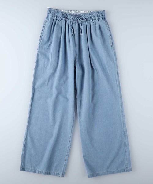 HONEYSUCKLE ROSE(ハニーサックルローズ)の「【HONEYSUCKLE ROSE】サマーデニムイージーパンツ(デニムパンツ・レディース・ダークインディゴブルー/ライトインディゴブルー・L/S/M)」の3枚目の写真