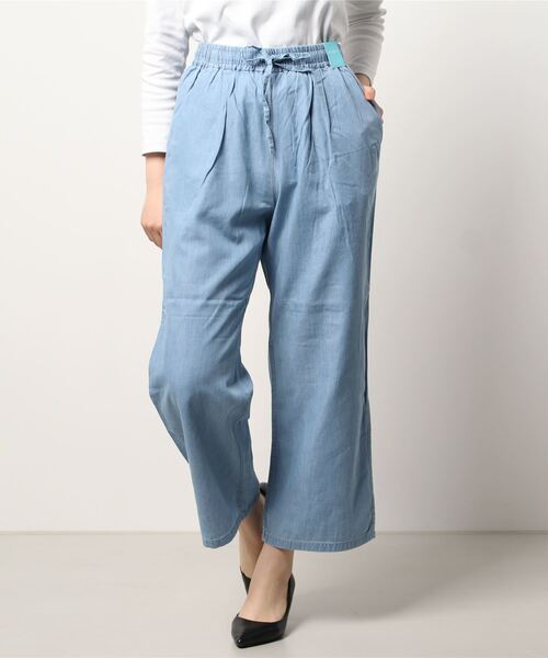 HONEYSUCKLE ROSE(ハニーサックルローズ)の「【HONEYSUCKLE ROSE】サマーデニムイージーパンツ(デニムパンツ・レディース・ダークインディゴブルー/ライトインディゴブルー・L/S/M)」の7枚目の写真