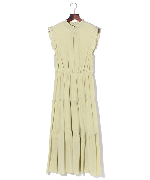 TORTE（トルテ）の「楊柳ティアードノースリワンピース（ワンピース・レディース・ライトグレー/ライトブルー/ブラック/イエロー・FREE）」の7枚目の写真