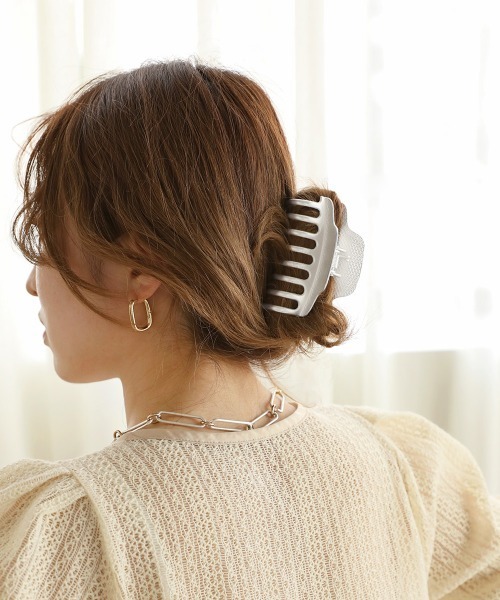 Bab（バブ）の「メタルヘアクリップ（バレッタ/ヘアクリップ・レディース・ゴールド/シルバー・ONESIZE）」の6枚目の写真