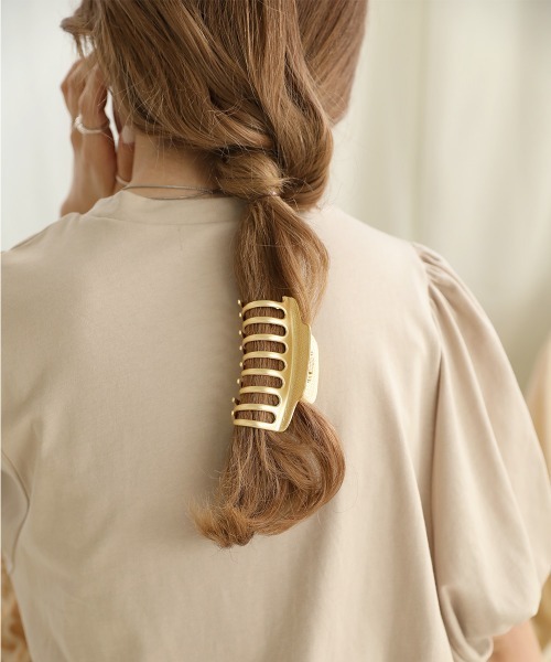 Bab（バブ）の「メタルヘアクリップ（バレッタ/ヘアクリップ・レディース・ゴールド/シルバー・ONESIZE）」の5枚目の写真