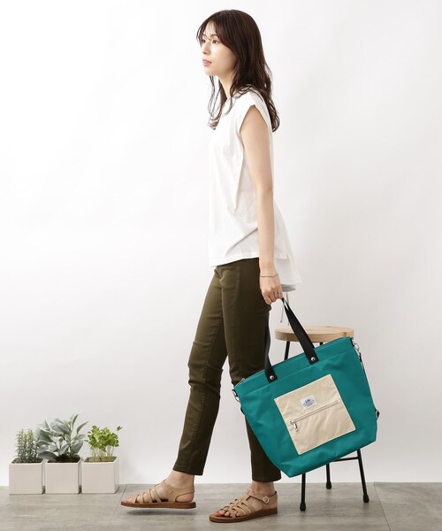DRESKIP（ドレスキップ）の「◆【Lee】別注 ポケットトートバッグ（トートバッグ・レディース・ブラック/グリーン/グレー・00）」の13枚目の写真