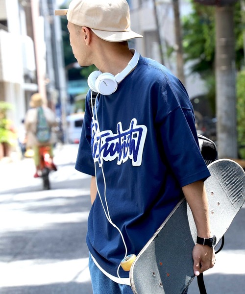 BACK NUMBER（バックナンバー）の「【BACK NUMBER】ストリートプリントＴシャツ（Tシャツ/カットソー・メンズ・オレンジ/グリーン/ネイビー・XL/M/S/L）」の16枚目の写真