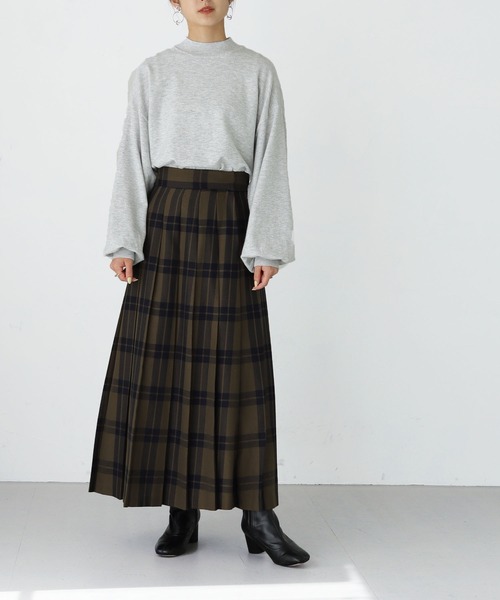 HER CLOSET(ハークローゼット)の「【shemoshelly】WEB限定サスティナブルハイネックニットプルオーバー(Tシャツ/カットソー・レディース・ライトグレー/ライトブルー/ブラック/パープル/ライトグリーン/アイボリー・M)」の12枚目の写真