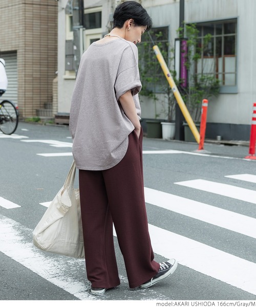 coca（coca）（コカ）の「汗染み防止テールカットTee（Tシャツ/カットソー・レディース・ブラック/グレー/グレイッシュベージュ・M/L）」の15枚目の写真