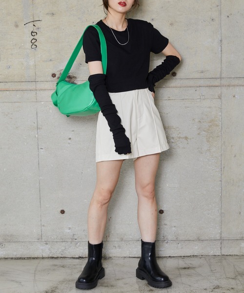 WEGO（ウィゴー）の「WEGO/ハーフムーンショルダーバッグ（ショルダーバッグ・レディース・ブルー/グリーン/ホワイト/ブラック・FREE）」の9枚目の写真