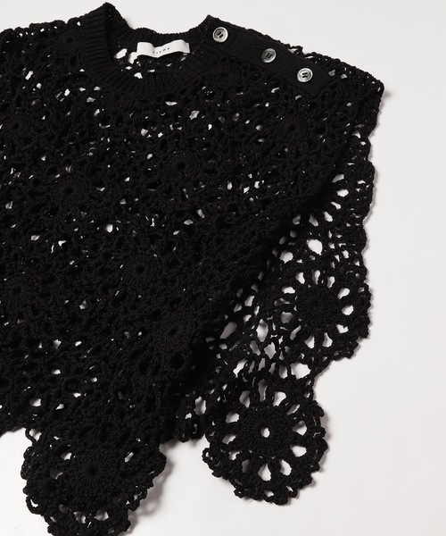 Jieda（ジエダ）の「FLOWER HAND KNITTING VEST（ニット