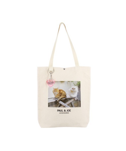 PAUL & JOE ACCESSOIRES(ポールアンドジョーアクセソワ)の「PAUL & JOE ACCESSOIRES (ポール&ジョーアクセソワ) キャンバストートバッグ ジプシー&ヌネット PJA-B753 ポールアンドジョー(トートバッグ・レディース・アイボリー/ブラック・FREE)」の10枚目の写真