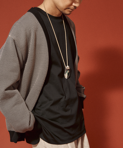 EDIFICE SELECT(エディフィスセレクト)の「スポンディッシュ リラックス ニット カーディガン (ツイル)(カーディガン/ボレロ・メンズ・ベージュ/ネイビー/ブラウン/グレー/グリーン・SMALL/MEDIUM/LARGE)」の4枚目の写真