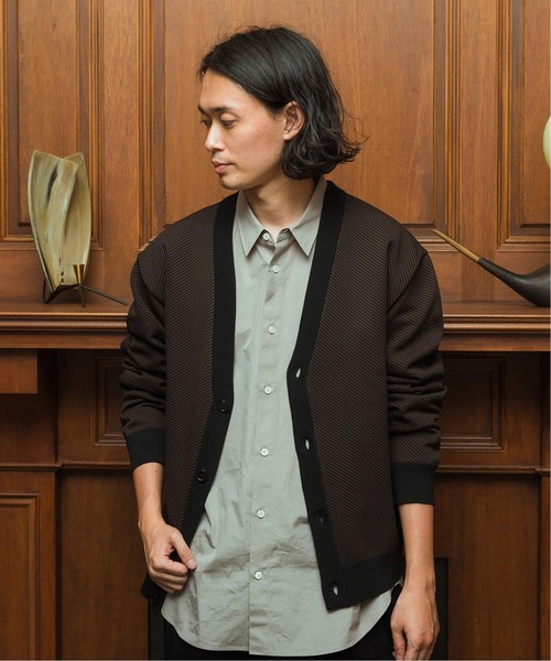 EDIFICE SELECT(エディフィスセレクト)の「スポンディッシュ リラックス ニット カーディガン (ツイル)(カーディガン/ボレロ・メンズ・ベージュ/ネイビー/ブラウン/グレー/グリーン・SMALL/MEDIUM/LARGE)」の20枚目の写真