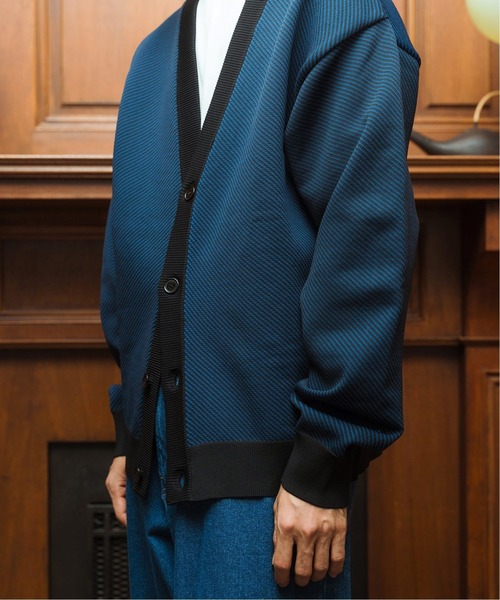 EDIFICE SELECT(エディフィスセレクト)の「スポンディッシュ リラックス ニット カーディガン (ツイル)(カーディガン/ボレロ・メンズ・ベージュ/ネイビー/ブラウン/グレー/グリーン・SMALL/MEDIUM/LARGE)」の7枚目の写真