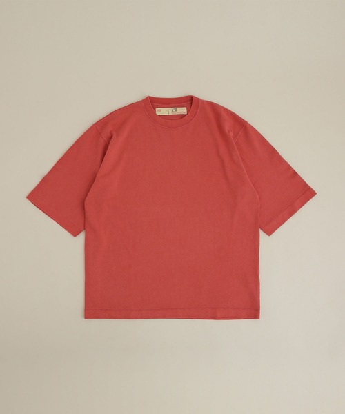 NANO universe（ナノユニバース）の「LB.03/ピグメントクルーネック5分袖Tシャツ（Tシャツ/カットソー・メンズ・ベージュ/レッド/ターコイズブルー/イエロー/グリーン・S/M/L）」の22枚目の写真