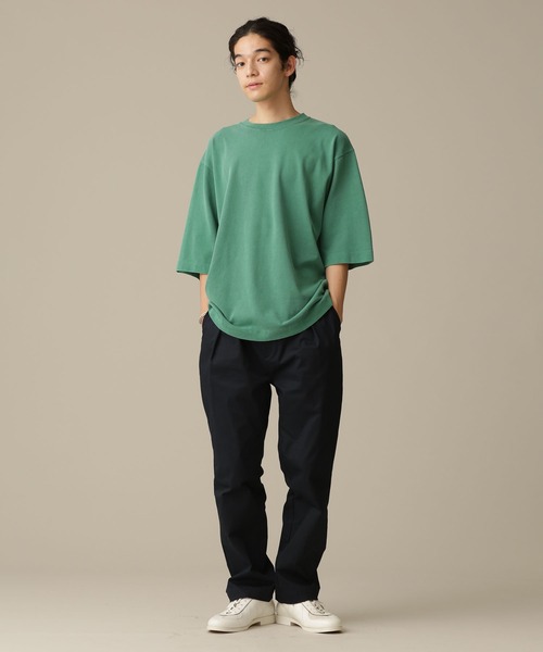 NANO universe（ナノユニバース）の「LB.03/ピグメントクルーネック5分袖Tシャツ（Tシャツ/カットソー・メンズ・ベージュ/レッド/ターコイズブルー/イエロー/グリーン・S/M/L）」の19枚目の写真