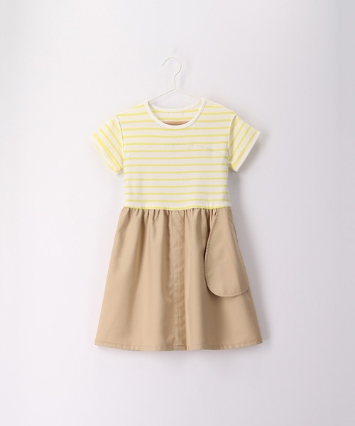 ROPE' PICNIC（ロペピクニック）の「【KIDS】マリン風釦ディテールドッキングワンピース（ワンピース・キッズ・ベージュ/パープル・110/120/130/140）」の9枚目の写真