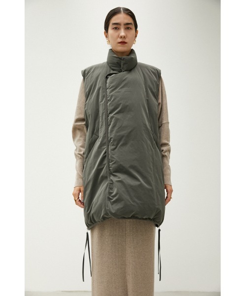 crie conforto(クリーコンフォルト)の「ステッチレス中綿ベスト(ダウンベスト・レディース・アイボリー/カーキ・SMALL/MEDIUM)」の14枚目の写真