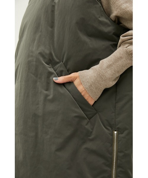 crie conforto(クリーコンフォルト)の「ステッチレス中綿ベスト(ダウンベスト・レディース・アイボリー/カーキ・SMALL/MEDIUM)」の19枚目の写真