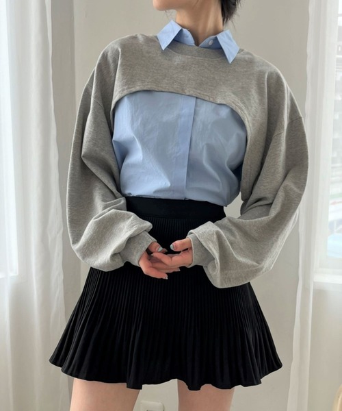 ALAND（エーランド）の「3.3 Field Trip／BOLEROクループルオーバー　2164229（スウェット・レディース・ブラック/グレー/ネイビー・FREE）」の3枚目の写真