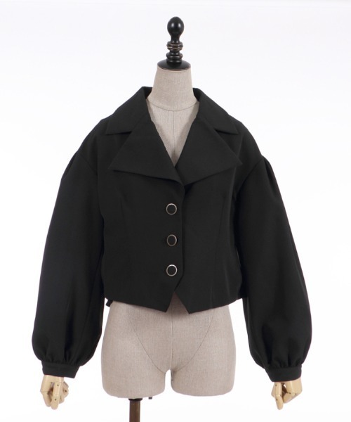 axes femme POETIQUE（アクシーズファムポエティック）の「ビットバックデザインジャケット（その他アウター・レディース・ブラック/レッド/グレー・MEDIUM）」の2枚目の写真