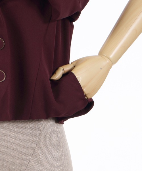 axes femme POETIQUE（アクシーズファムポエティック）の「ビットバックデザインジャケット（その他アウター・レディース・ブラック/レッド/グレー・MEDIUM）」の13枚目の写真