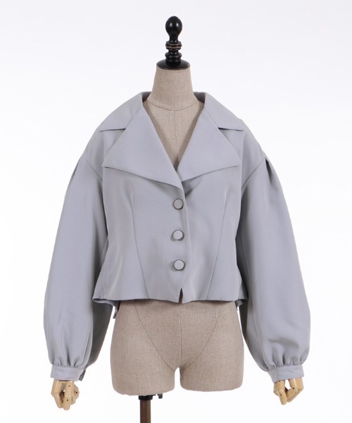 axes femme POETIQUE（アクシーズファムポエティック）の「ビットバックデザインジャケット（その他アウター・レディース・ブラック/レッド/グレー・MEDIUM）」の14枚目の写真