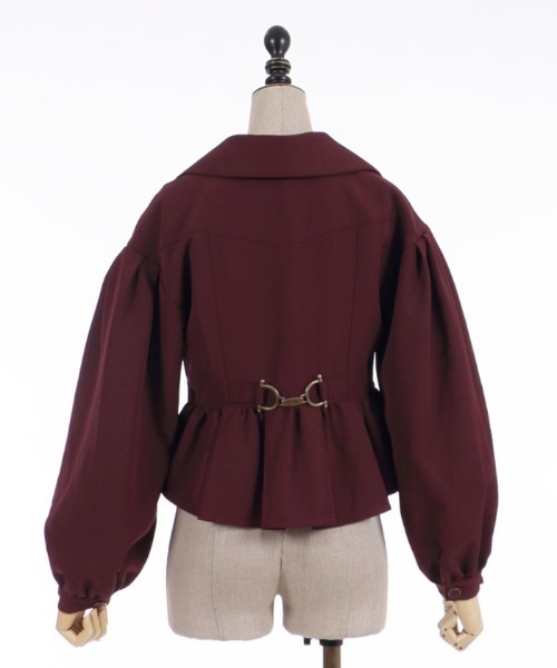 axes femme POETIQUE（アクシーズファムポエティック）の「ビットバックデザインジャケット（その他アウター・レディース・ブラック/レッド/グレー・MEDIUM）」の4枚目の写真