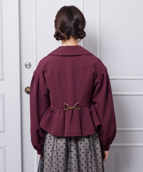 axes femme POETIQUE（アクシーズファムポエティック）の「ビットバックデザインジャケット（その他アウター・レディース・ブラック/レッド/グレー・MEDIUM）」の11枚目の写真